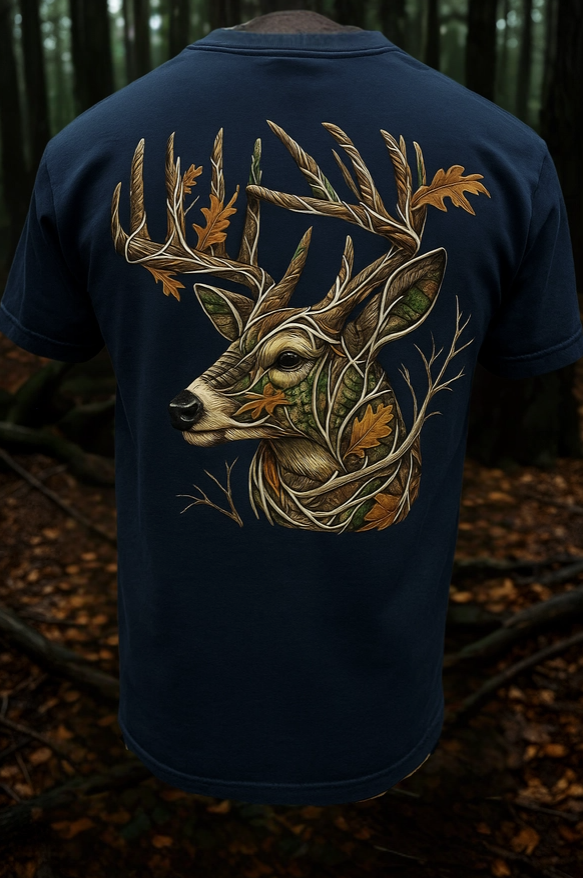 Georgia Camo Deer Head Tee Shirt