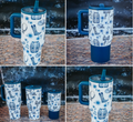 Western Chinoiserie Flip Top Tumbler
